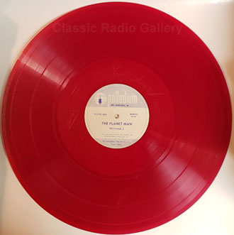 Red vinyl Planet Man radio transcription disc